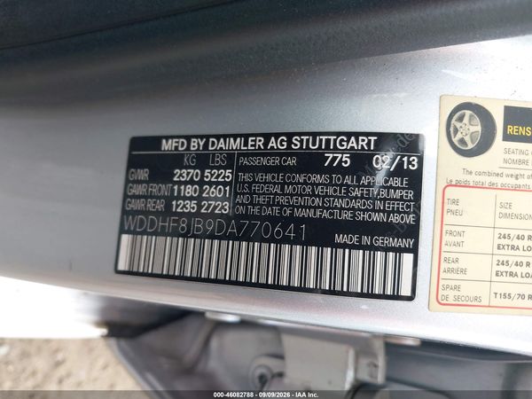 2013 MERCEDES-BENZ E 350 4MATIC — I9