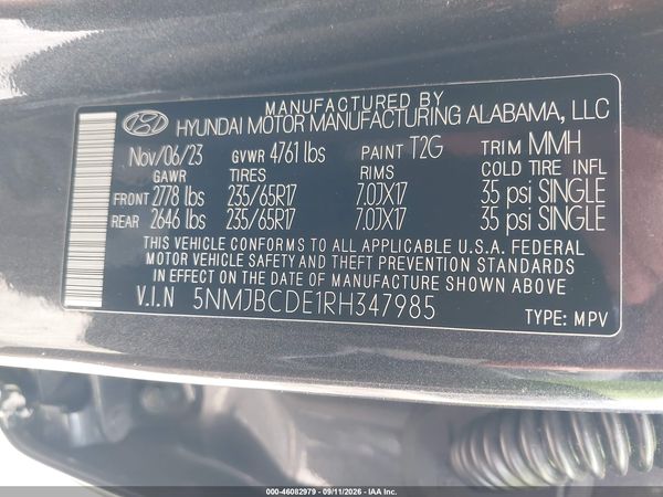 2024 HYUNDAI TUCSON SEL — I9