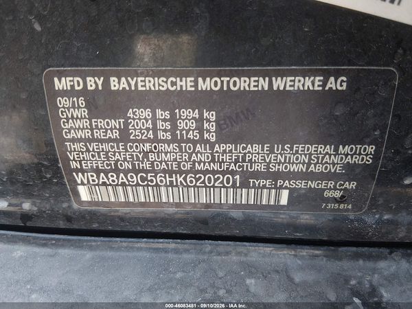 2017 BMW 320I — I9