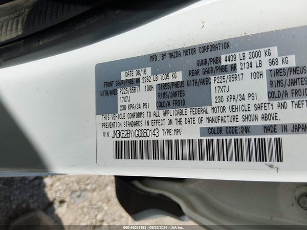 2016 MAZDA CX-5 SPORT — I9