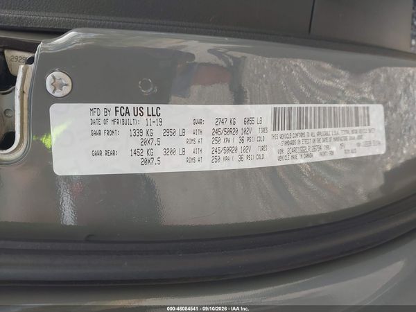 2020 CHRYSLER PACIFICA 35TH ANNIVERSARY LIMITED — I9