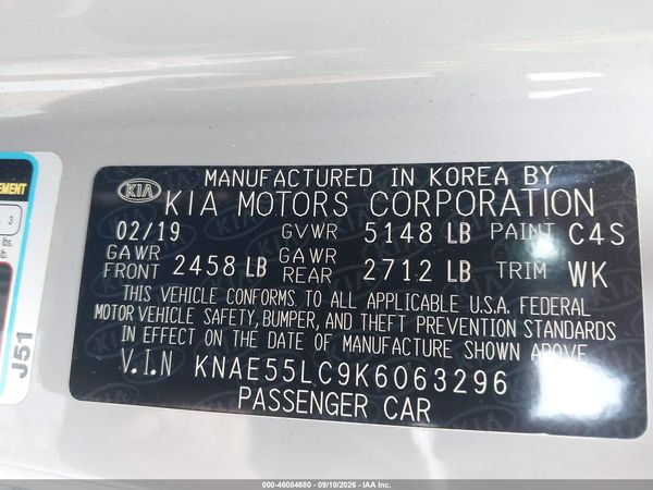 2019 KIA STINGER GT2 — I9