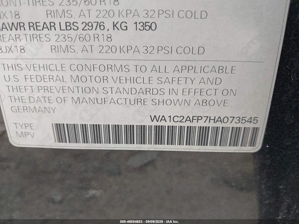 2017 AUDI Q5 2.0T PREMIUM