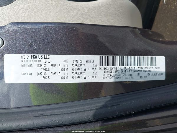 2016 DODGE GRAND CARAVAN SE