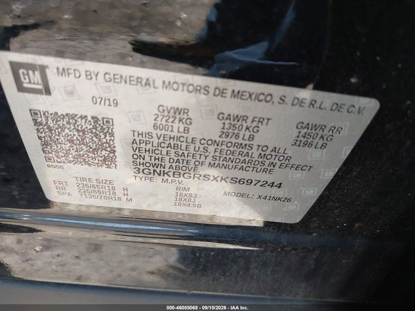 2019 CHEVROLET BLAZER 2LT — I9