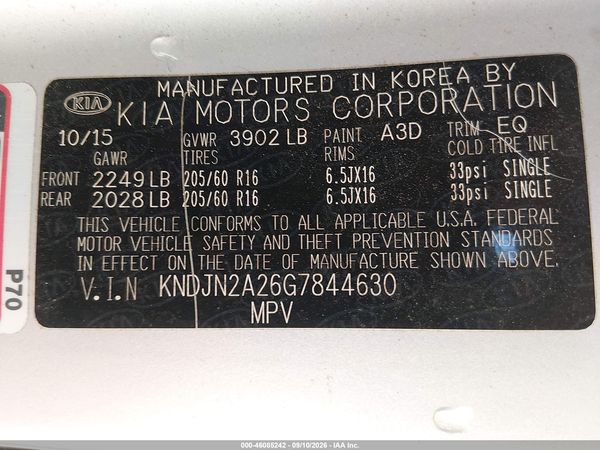 2016 KIA SOUL Plus — I9