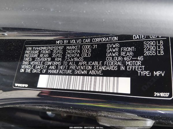 2017 VOLVO XC60 T5 INSCRIPTION — I9