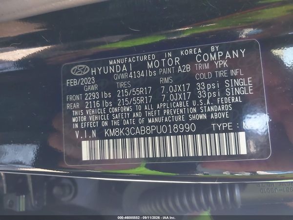 2023 HYUNDAI KONA SEL — I9