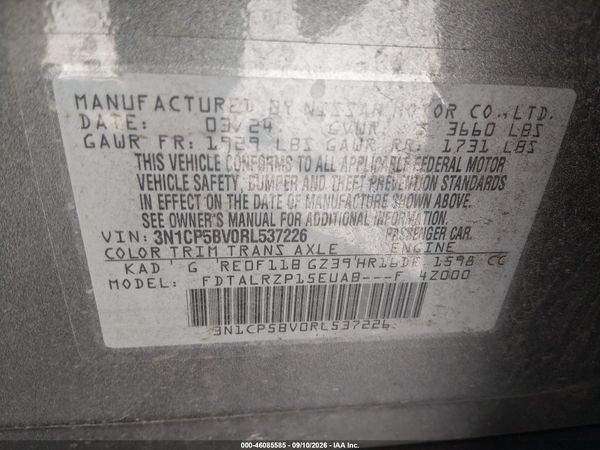 2024 NISSAN KICKS S XTRONIC CVT — I9