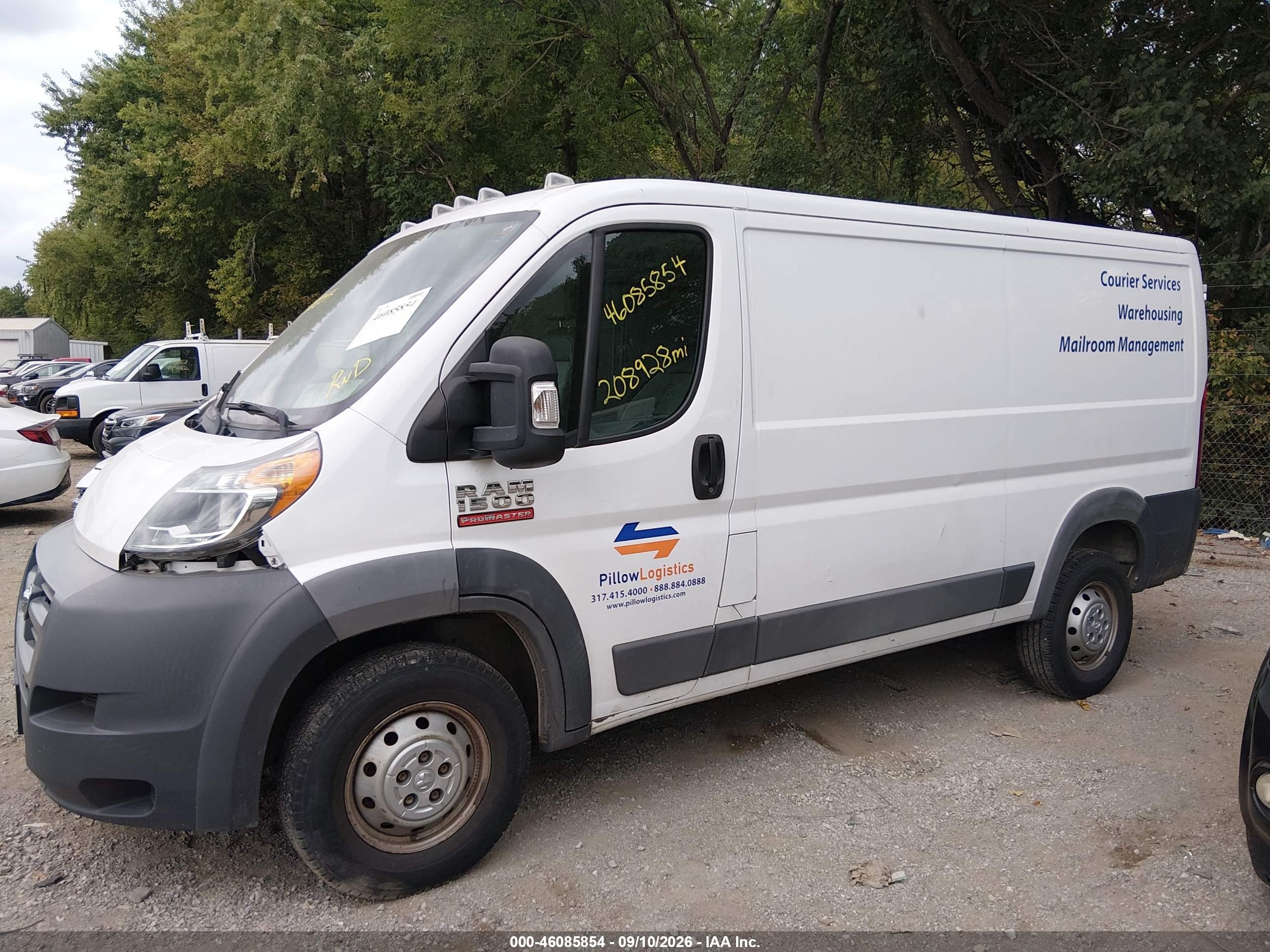 2017 RAM PROMASTER 1500 LOW ROOF 136 WB