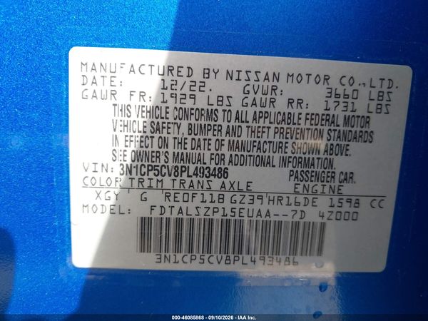 2023 NISSAN KICKS SV XTRONIC CVT — I9