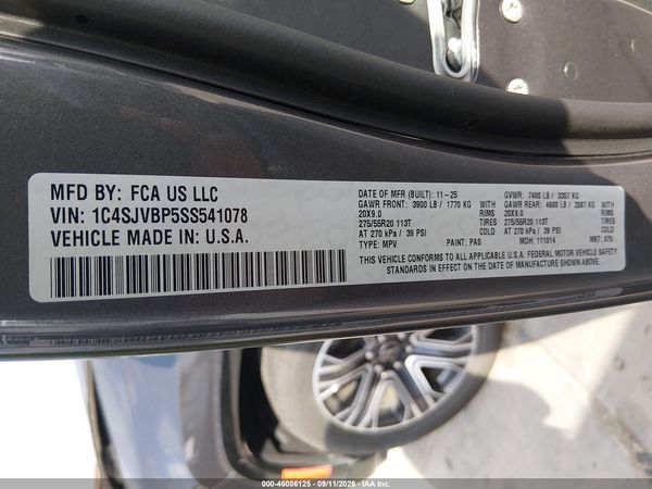 2025 JEEP WAGONEER CARBIDE 4X4 — I9