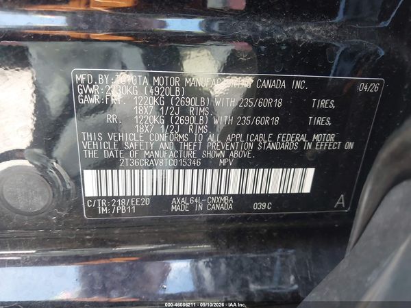 2026 TOYOTA RAV4 XLE PREMIUM — I9