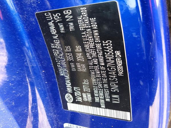 2022 HYUNDAI ELANTRA SEL w/Convenience Pkg