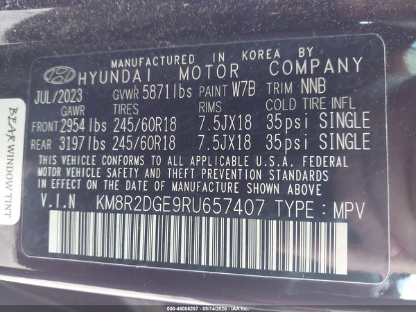 2024 HYUNDAI PALISADE SEL — I9