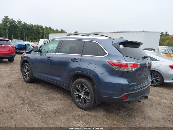 2016 TOYOTA HIGHLANDER XLE V6 — I3