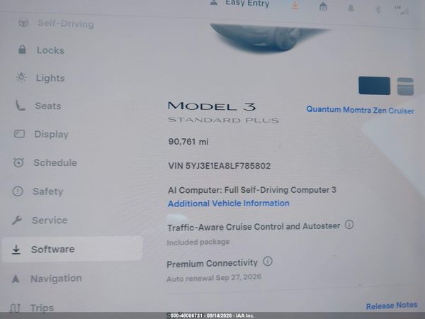 2020 TESLA MODEL 3 — I118