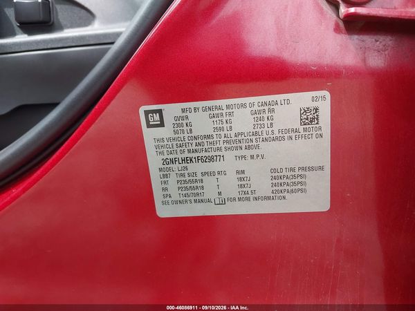 2015 CHEVROLET EQUINOX LTZ — I9