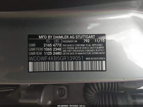 2016 MERCEDES-BENZ C 300