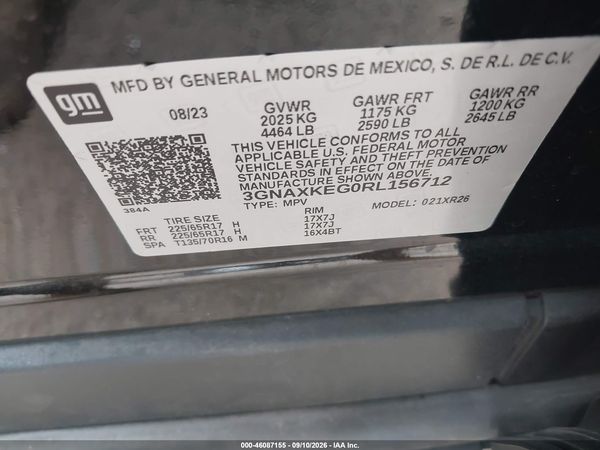 2024 CHEVROLET EQUINOX FWD LT — I9