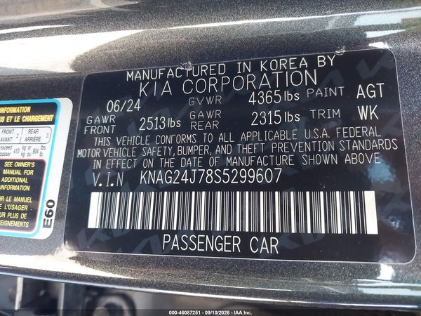 2025 KIA K5 LXS — I9