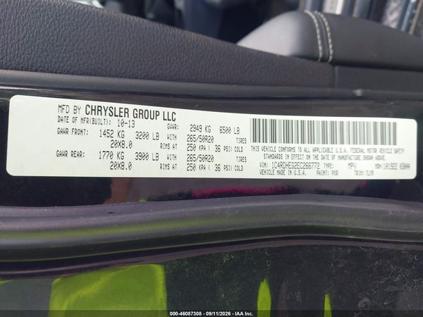 2014 DODGE DURANGO CITADEL — I9