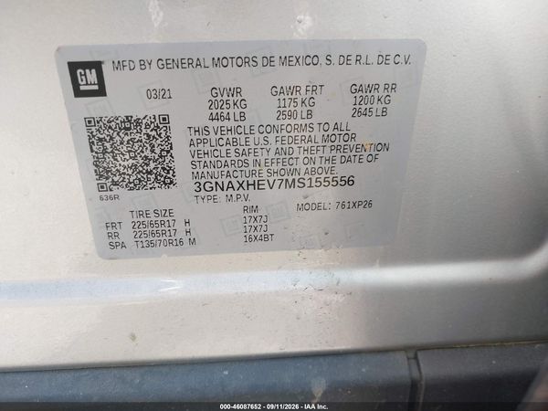 2021 CHEVROLET EQUINOX FWD LS — I9