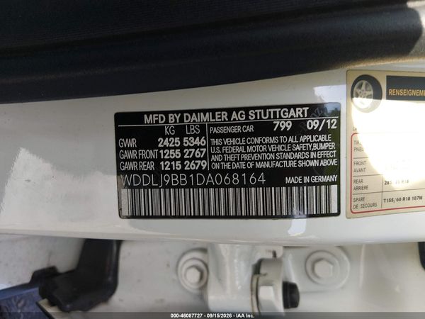 2013 MERCEDES-BENZ CLS 550 4MATIC — I9