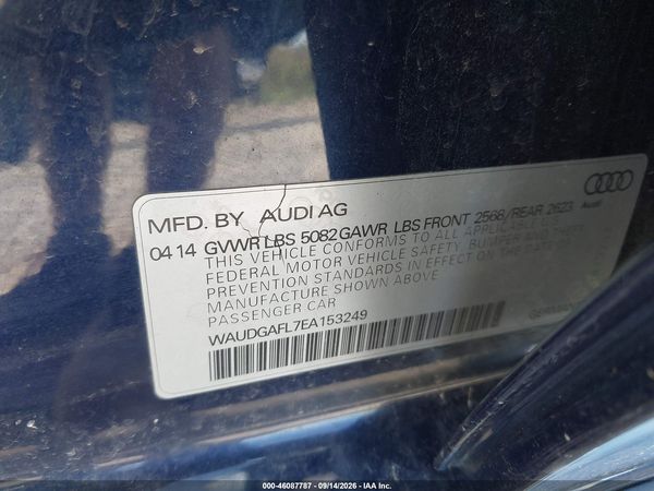 2014 AUDI S4 3.0T PREMIUM PLUS — I9