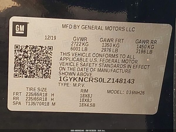 2020 CADILLAC XT5 FWD PREMIUM LUXURY