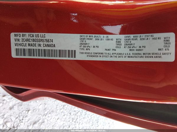 2025 CHRYSLER PACIFICA SELECT