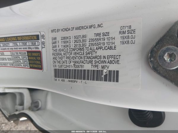 2019 ACURA RDX TECHNOLOGY PACKAGE — I9