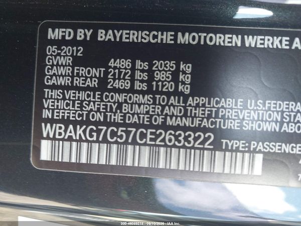2012 BMW 335I