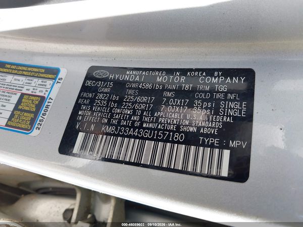 2016 HYUNDAI TUCSON SE