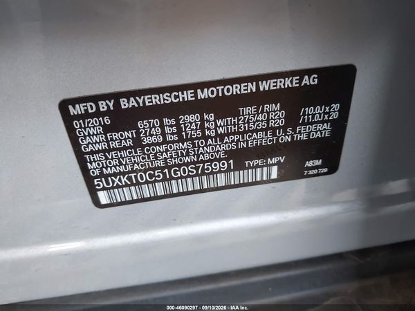 2016 BMW X5 EDRIVE XDRIVE40E — I9