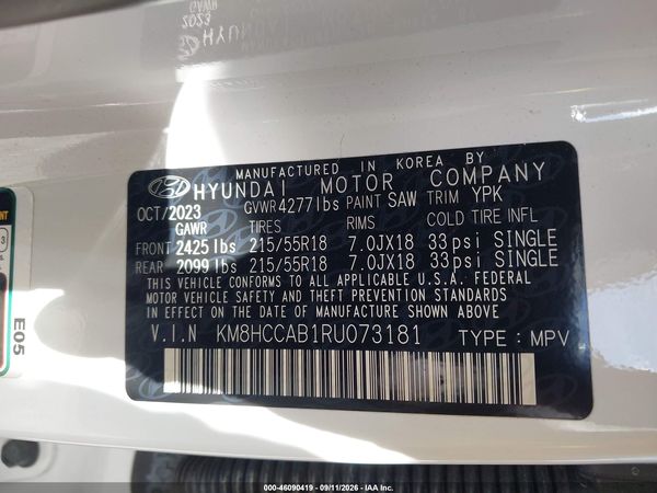 2024 HYUNDAI KONA SEL — I9
