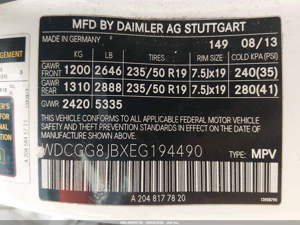 2014 MERCEDES-BENZ GLK 350 4MATIC