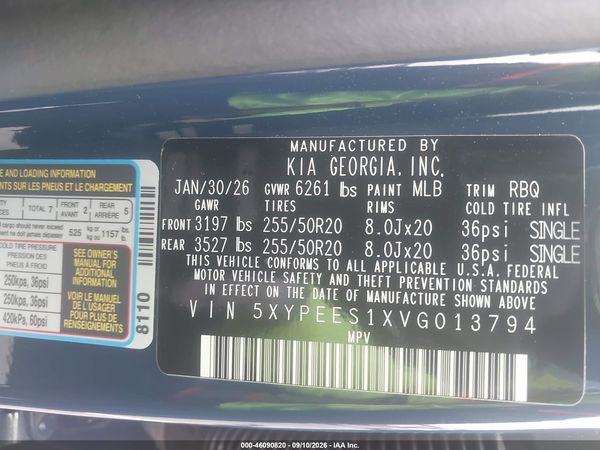 2027 KIA TELLURIDE S — I9