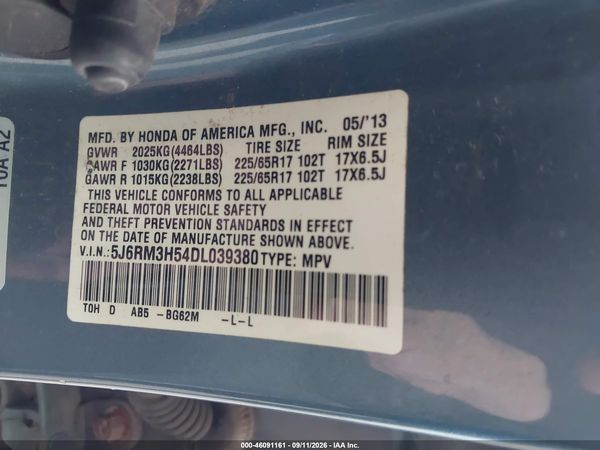 2013 HONDA CR-V EX — I9