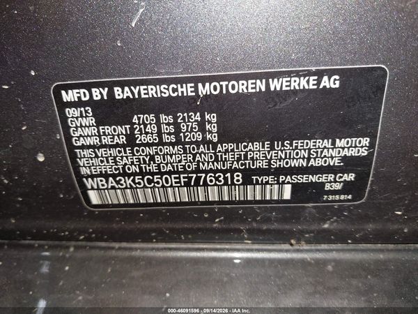 2014 BMW 328D XDRIVE — I9