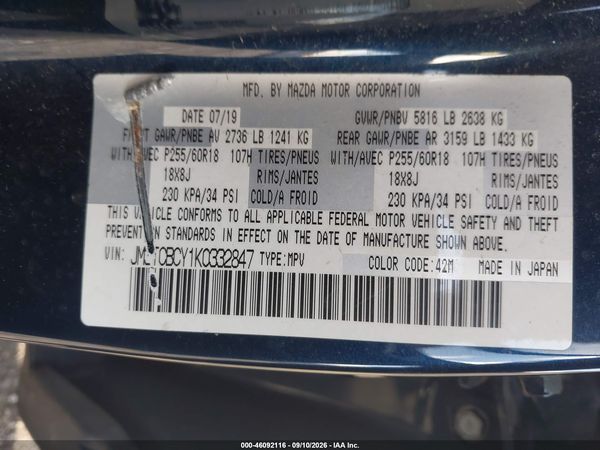2019 MAZDA CX-9 TOURING