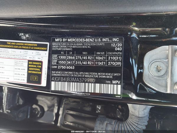 2021 MERCEDES-BENZ GLE 350 GLE350 — I9