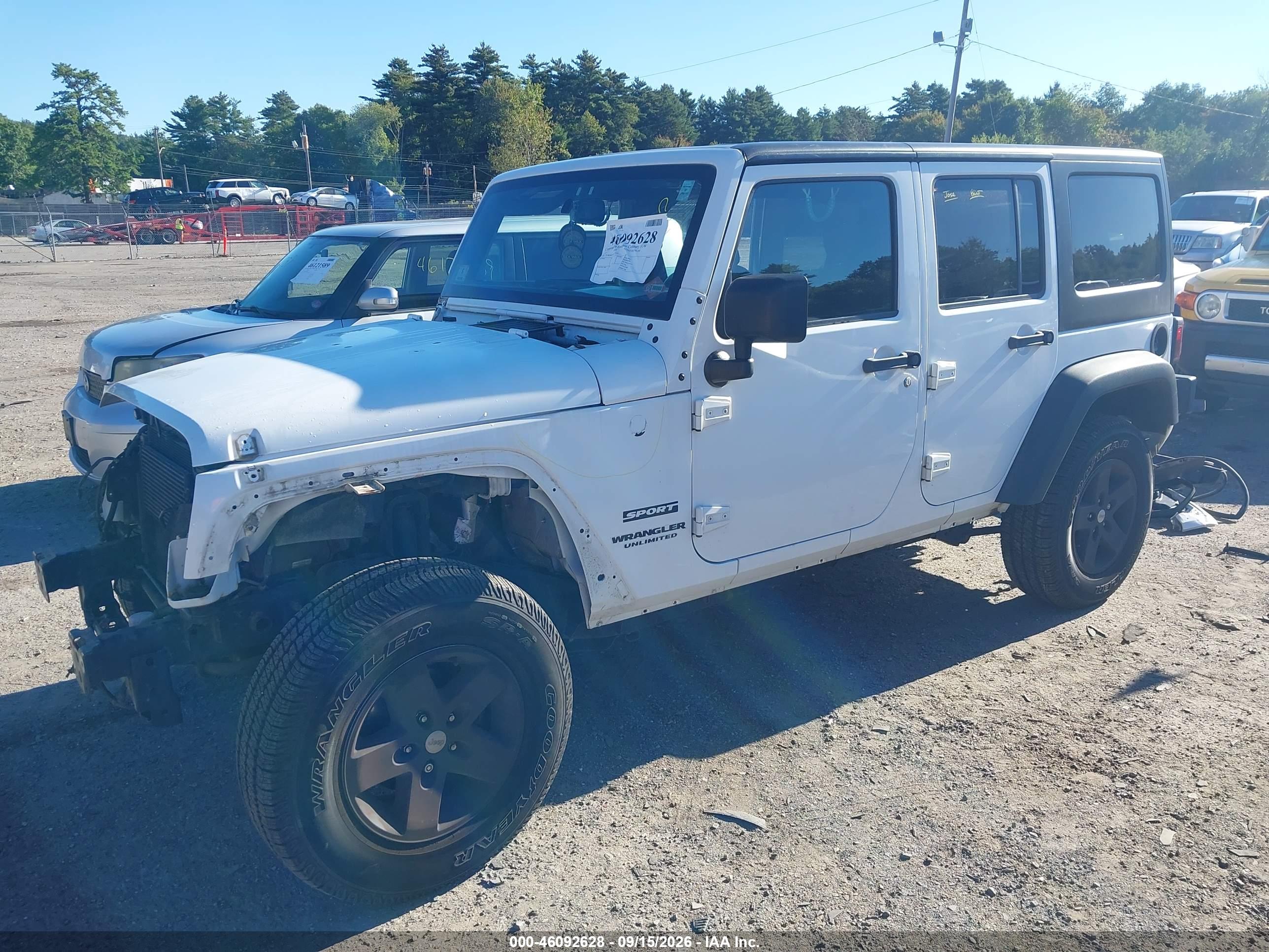 2016 JEEP WRANGLER UNLIMITED SPORT — I2