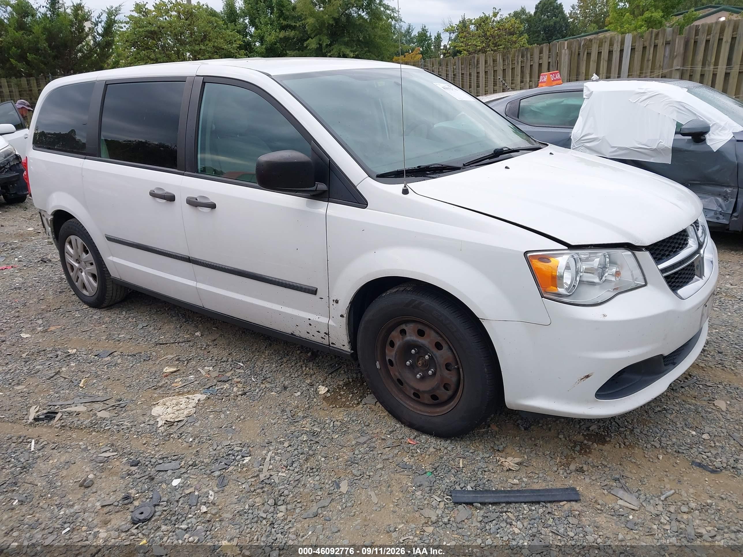 2016 DODGE GRAND CARAVAN AMERICAN VALUE PKG