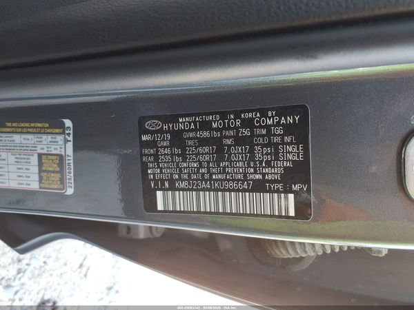 2019 HYUNDAI TUCSON SE — I9