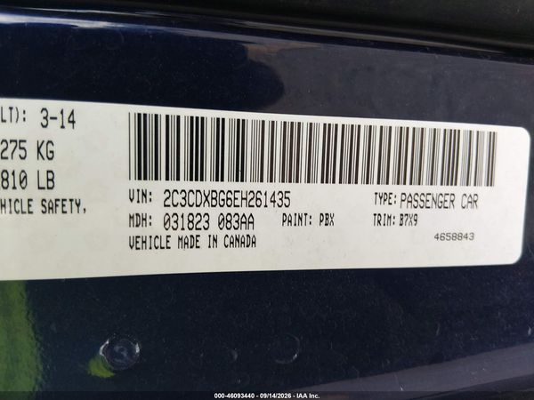 2014 DODGE CHARGER SE — I9