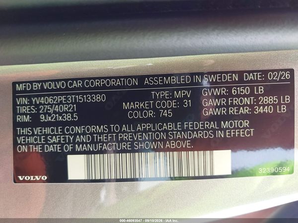 2026 VOLVO XC90 — I9