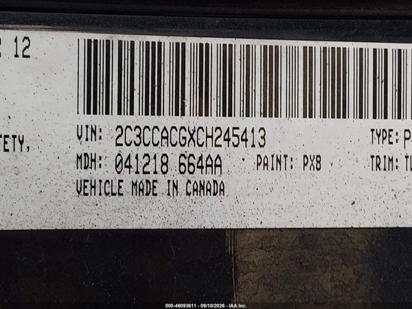 2012 CHRYSLER 300 LIMITED — I9