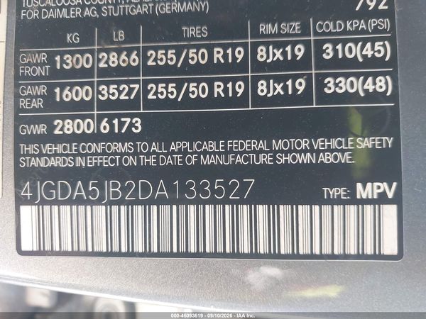 2013 MERCEDES-BENZ ML 350 ML350