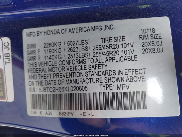 2019 ACURA RDX A-SPEC PACKAGE — I9